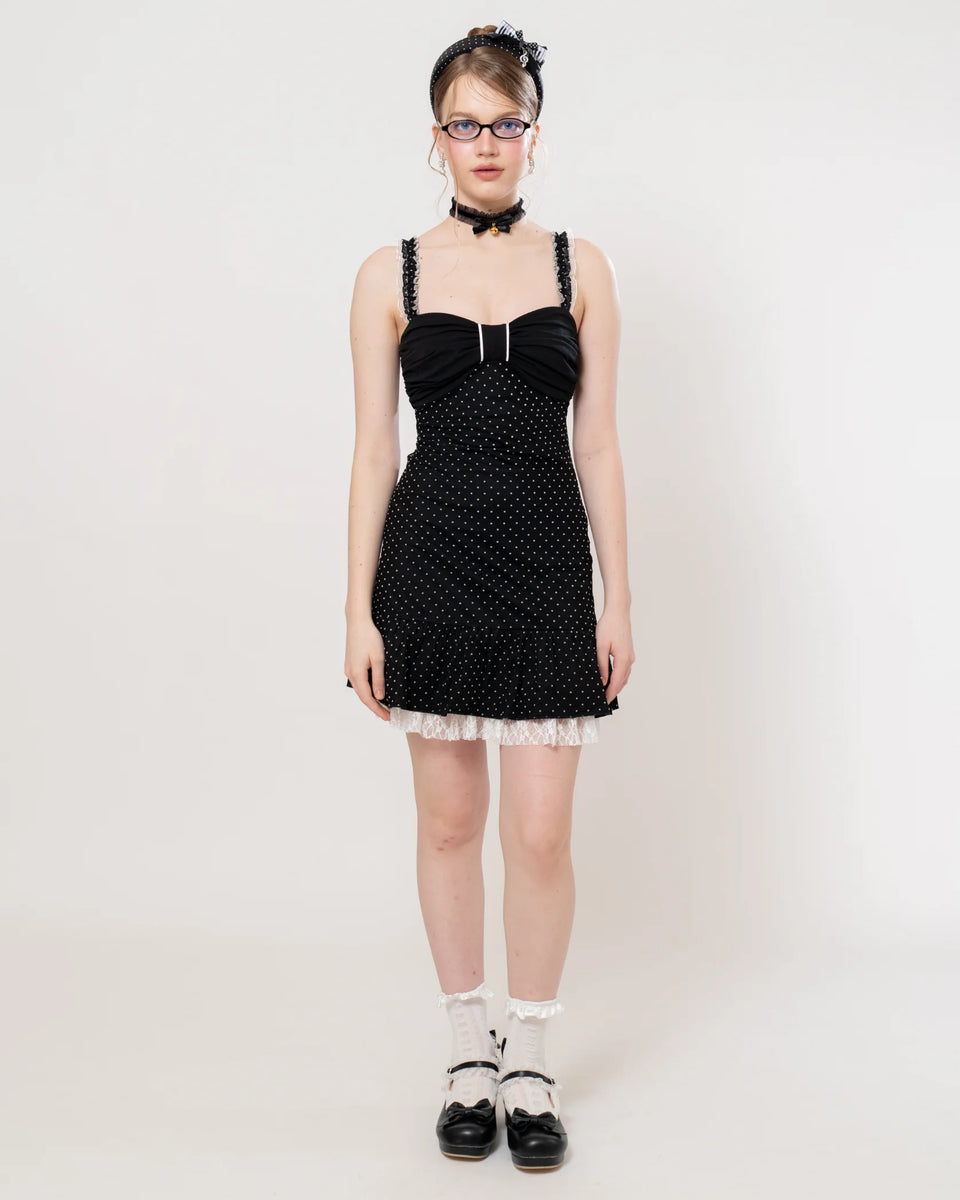 dolly mini dress black Dolly Linen Bubble Mini Dress Black | Bohomey