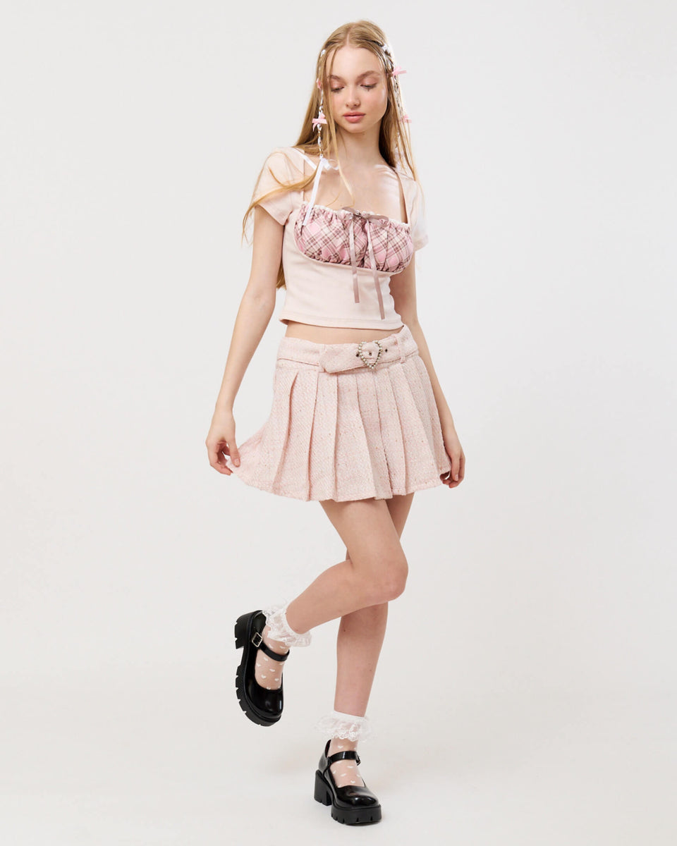 Shortcake Plaid Top– Chérie Lou