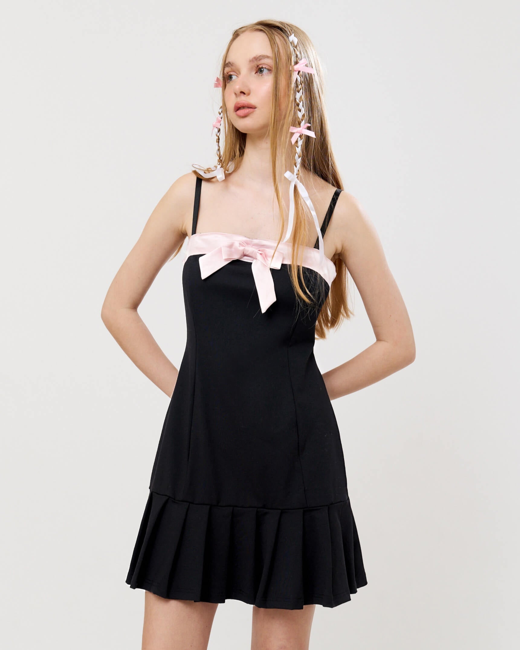 Black Little Bow Dress