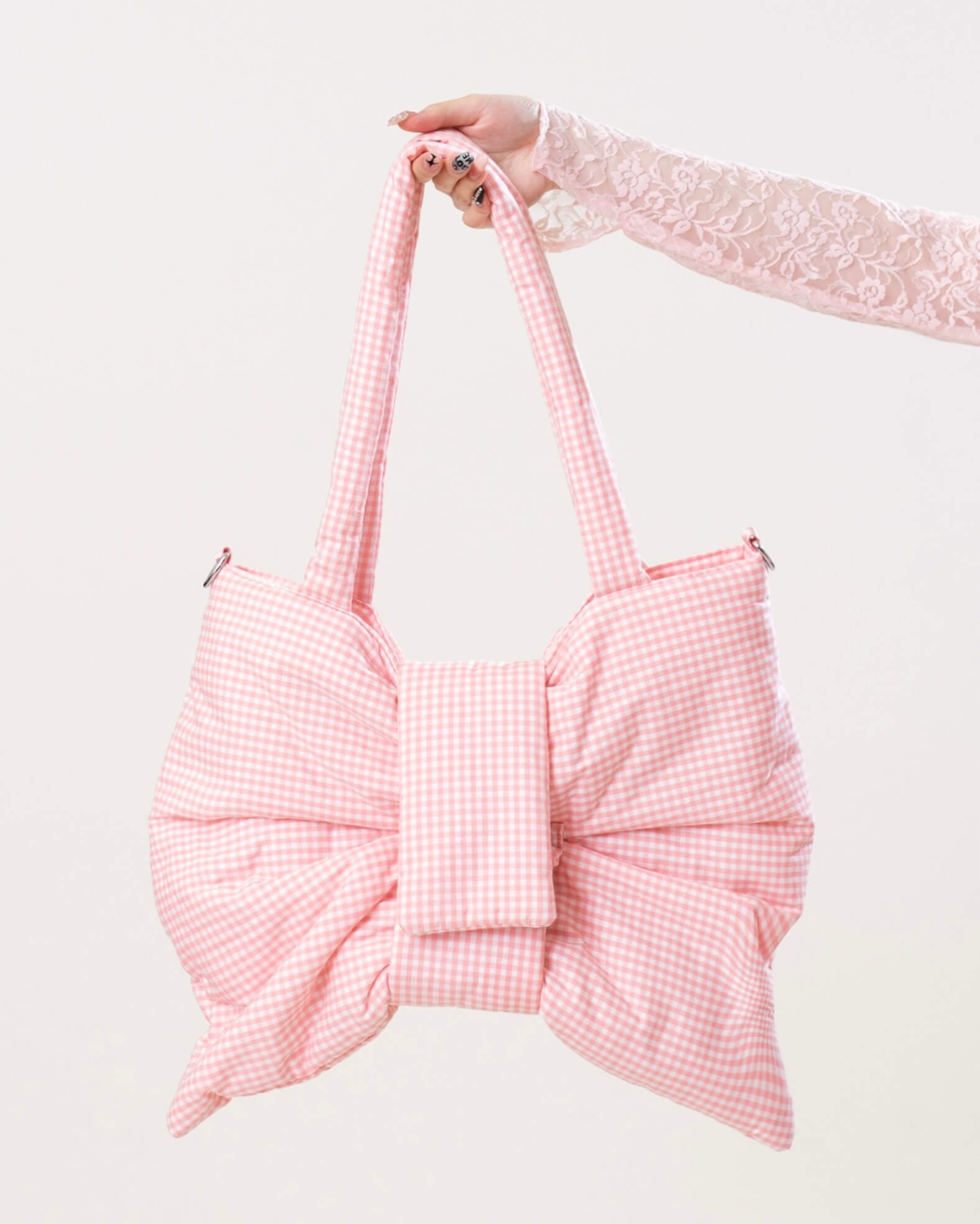 LABUBU 巾着 ピンク Cherry Shrimp Bag For Labubu Clothes Fried Shrimp Convenience Store For Labubu